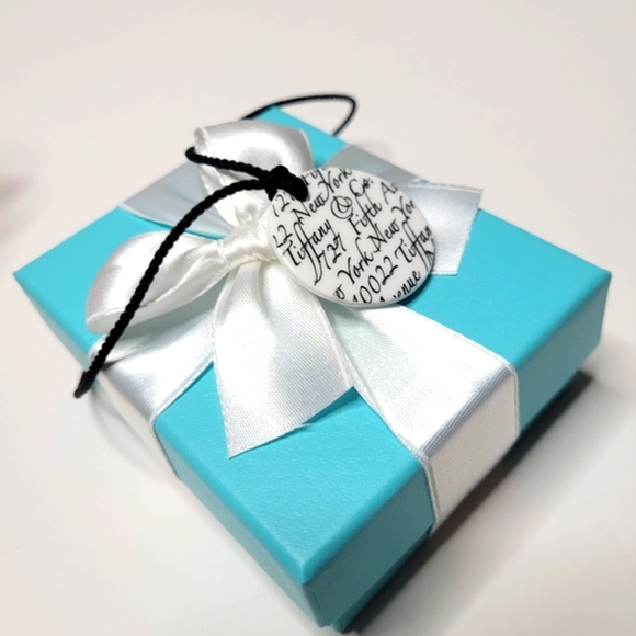 Tiffany & Co. Rare White Note Notes Round Circle Ireland Bone China 18" Necklace - Picture 5 of 12